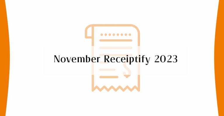 November Receiptify 2023