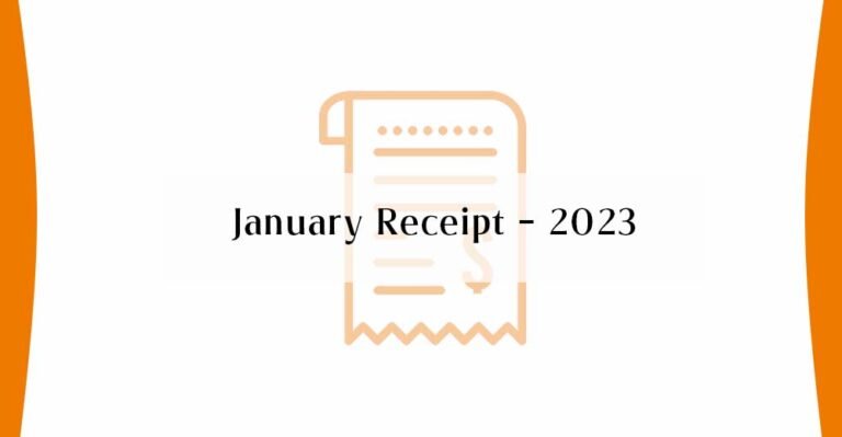 January Receipt 2023